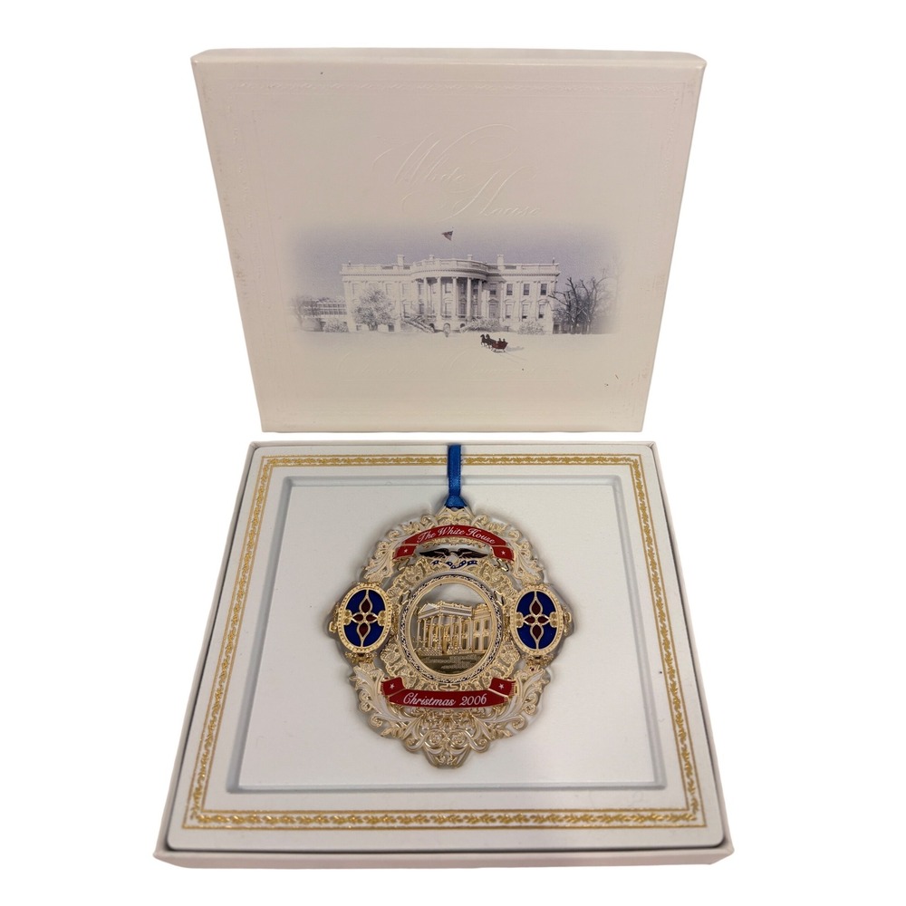 2006 White‎ House Christmas Ornament Chester A Arthur Historical Association Box